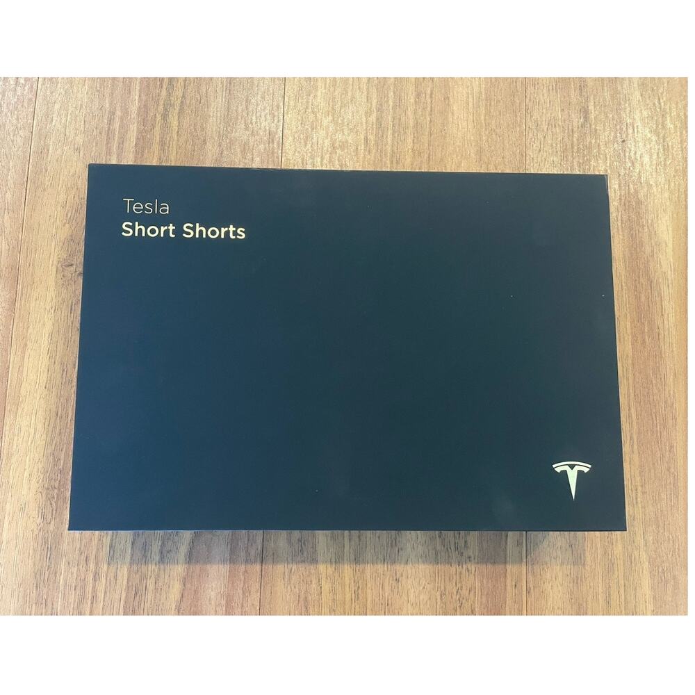 Tesla Short Shorts Red Satin Medium 100% Polyester Logo Athletic Women’s